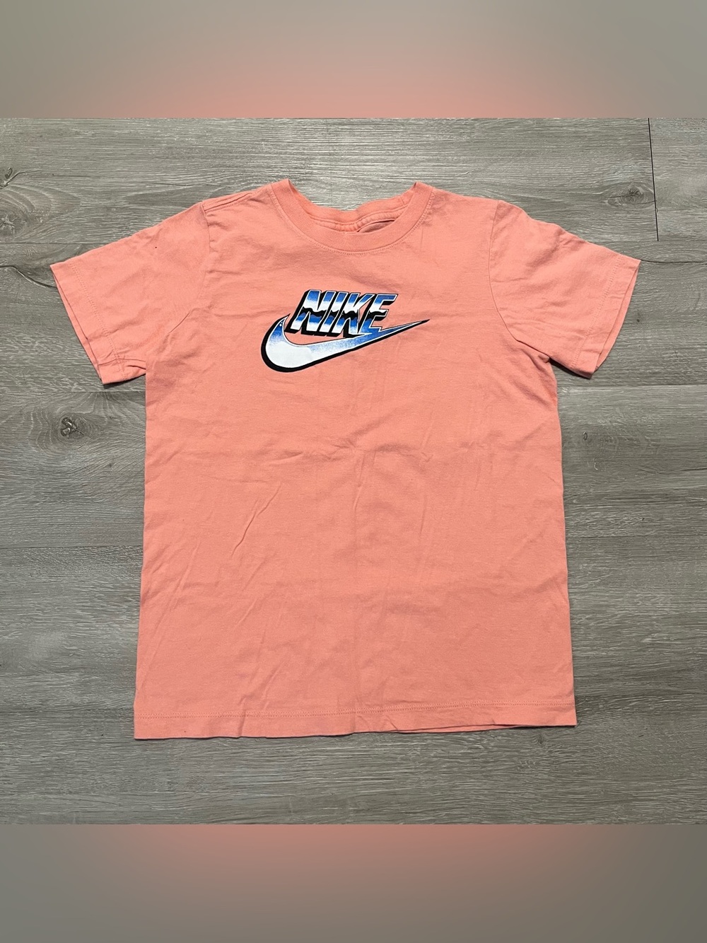 Nike Peach Graphic Swoosh Tee